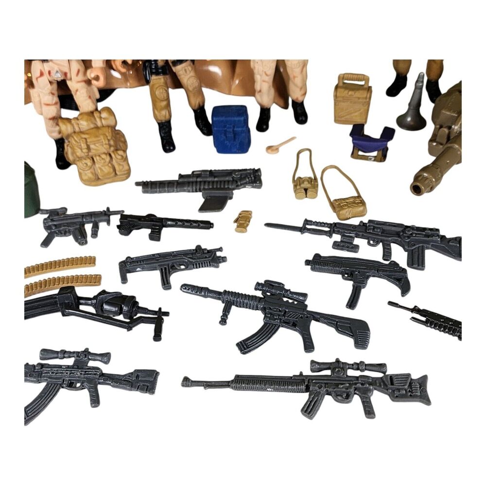 Lot of 5 The Corps & Chap Mei 4" Action Figures Soldier Army Men + Weapons - Picture 3 of 5